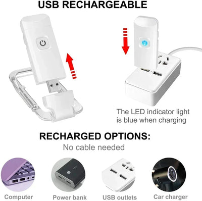 LED Portable Book Light - Rechargeable💡