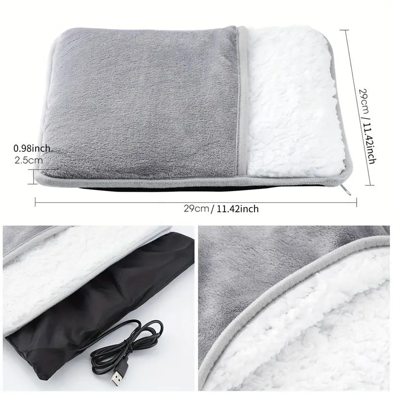 Washable USB Foot Warmer Heating Pad