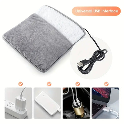 Washable USB Foot Warmer Heating Pad