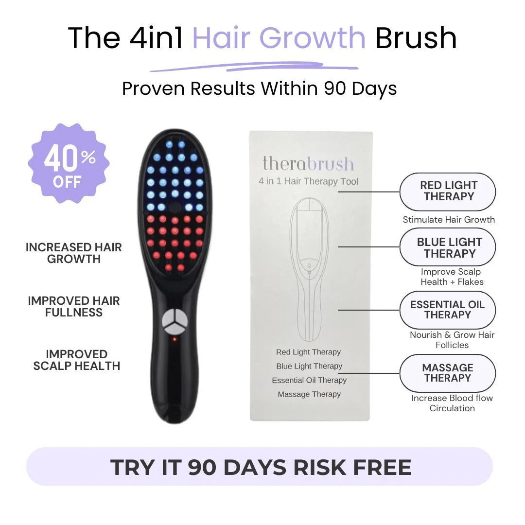 LED Hair Massage and Growth Brush