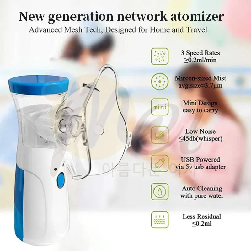 Mini Rechargable Nebulizer For Kids & Adults