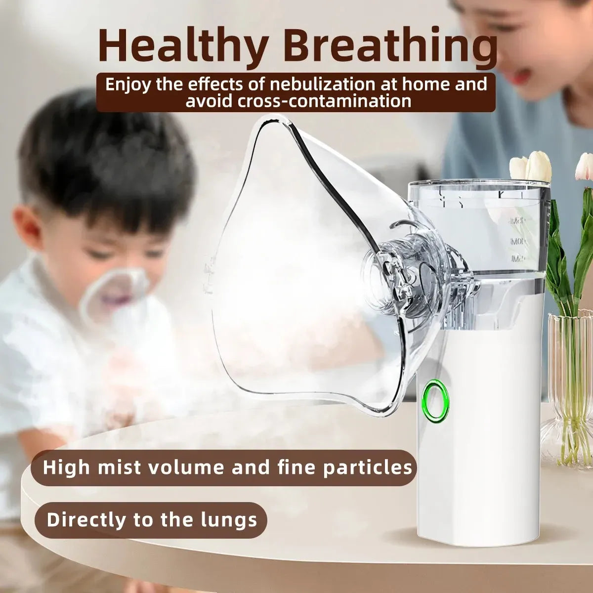 Mini Rechargable Nebulizer For Kids & Adults